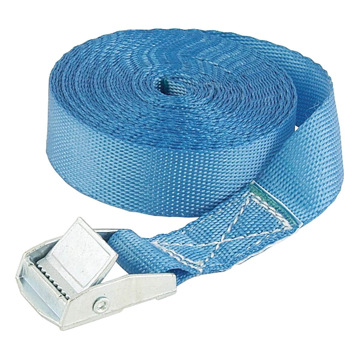 Vormann Zurrgurt einteilig mit Klemmschloss, 25 mm x 3 m, 250 kg, blau, 2 Stück