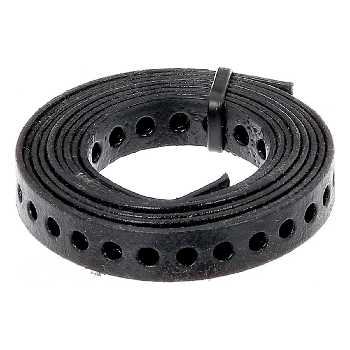 Alberts Lochband, 17 x 12 mm / 1,5 m, Stahl roh, verzinkt schwarz kunststoffbeschichtet - 1 Stk.