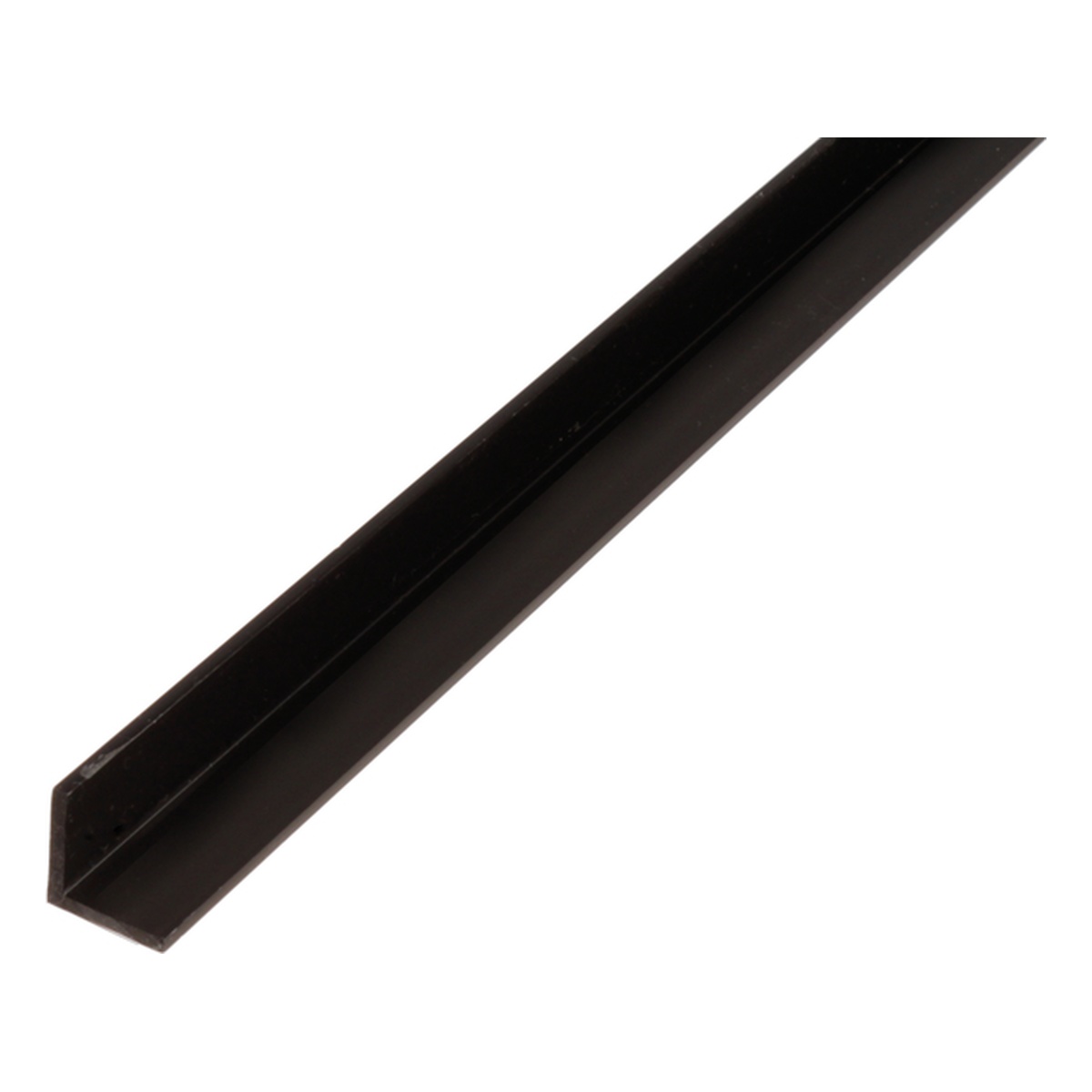 Alberts Winkelprofil, 15 x 15 x 1,2 x 2000 mm, PVC-U, Farbe: schwarz - 1 Stk.