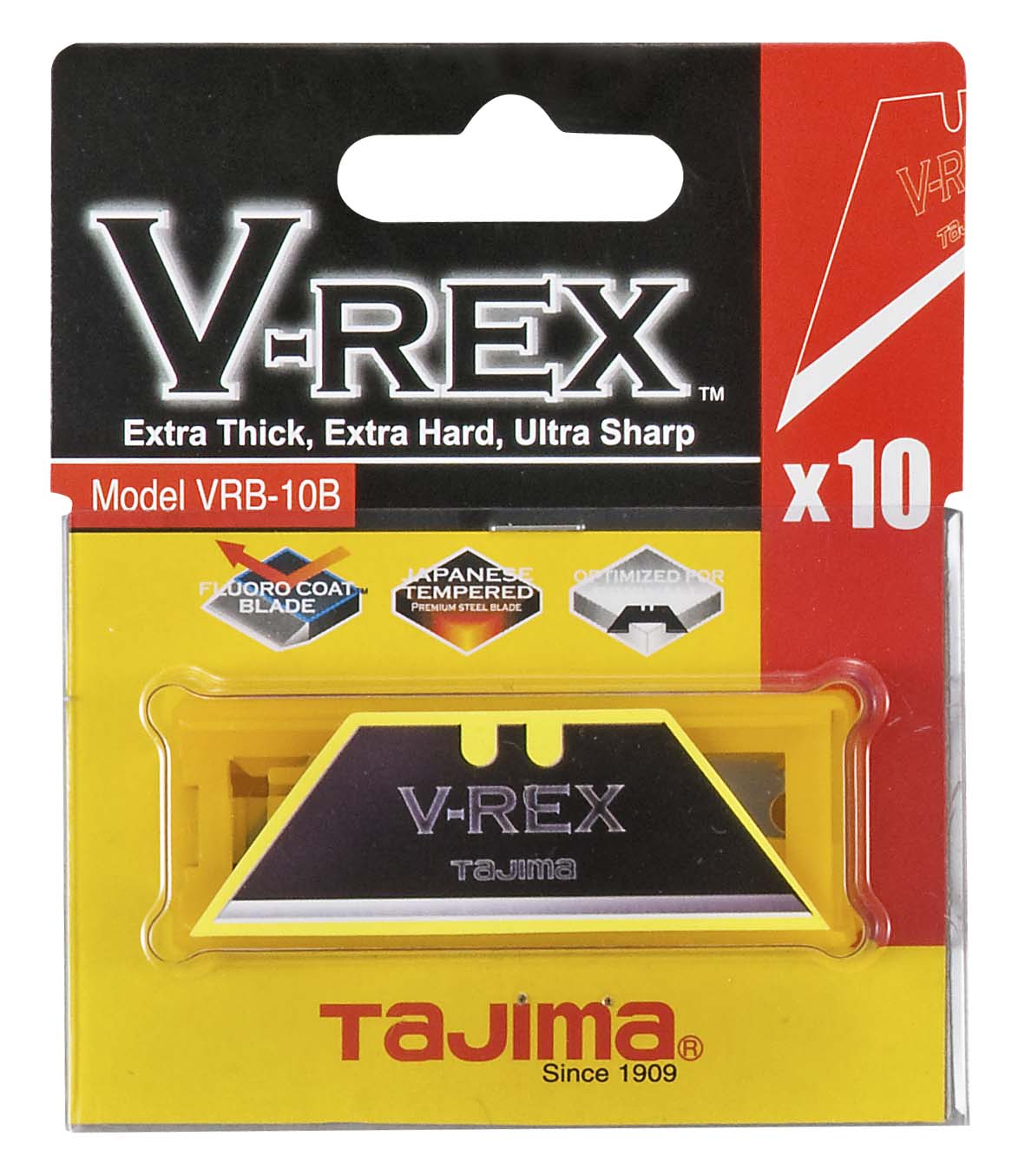 Tajima V-Rex Trapezklingen Box mit 10 Klingen- 1 Stk. Tajima V-Rex Trapezklingen Box mit 10 Klingen- 1 Stk.