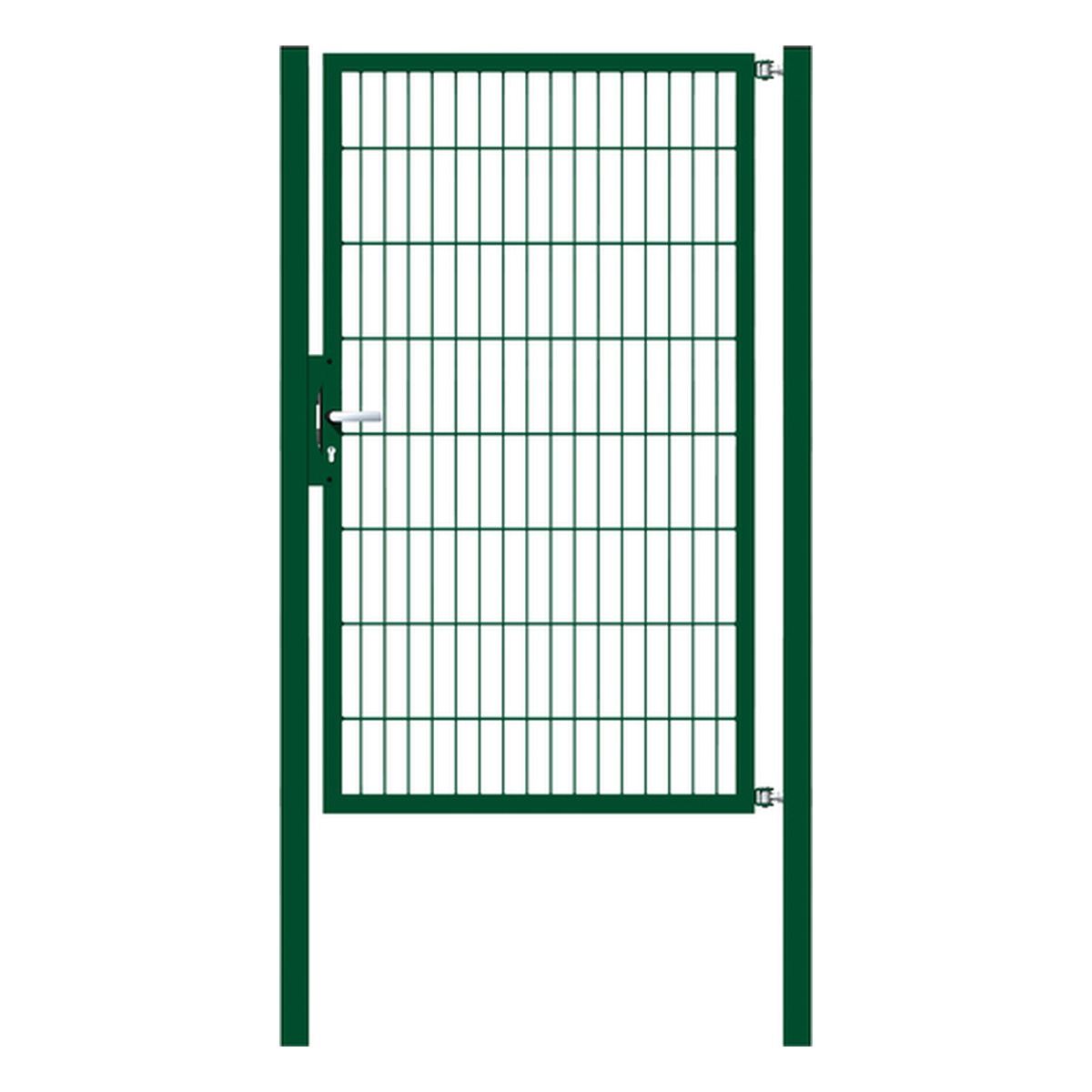 Alberts Einzeltor Flexo, Typ 6/5/6, für Zaunhöhe 1600 mm, 1000 mm breit, grün RAL 6005 - 1 Stk. Alberts Einzeltor Flexo, Typ 6/5/6, für Zaunhöhe 1600 mm, 1000 mm breit, grün RAL 6005 - 1 Stk.