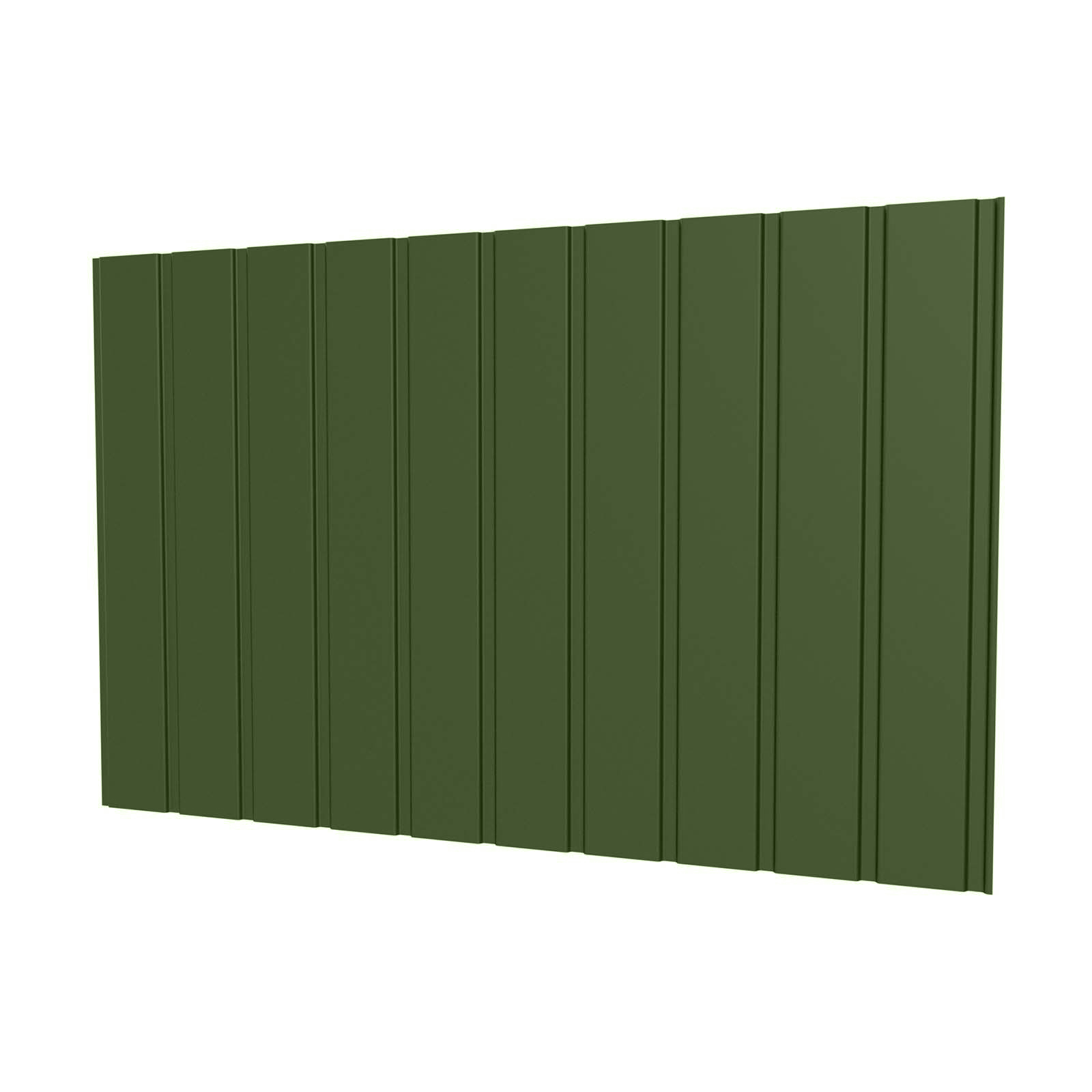 Trapezblech T7M Wand, 0,75 mm, RAL 6011 Resedagrün, 3600 mm Länge