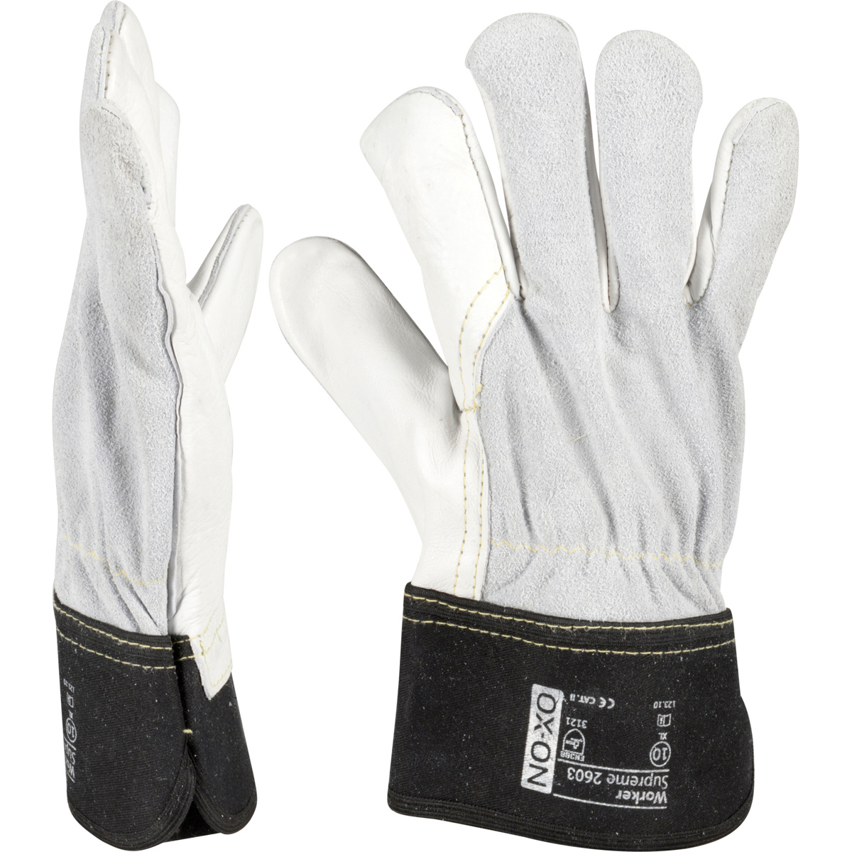 OX-ON Worker Supreme 2603 Lederhandschuhe, Größe 12