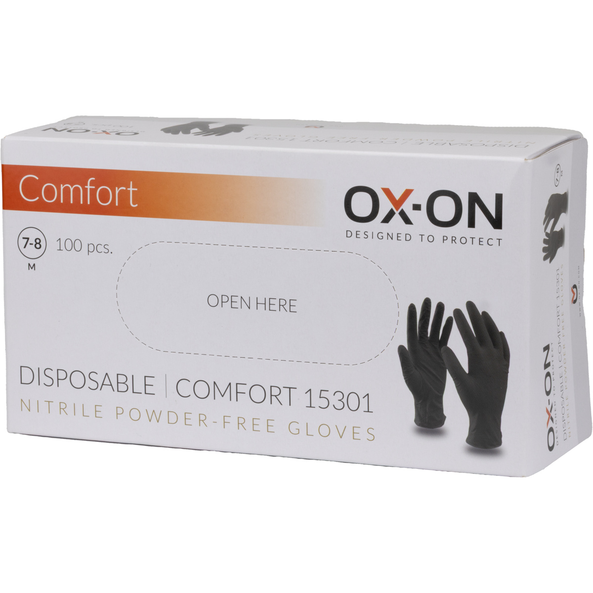 OX-ON Einweghandschuhe Disposable Comfort 15301, Größe 8/M, 100 Stk.
