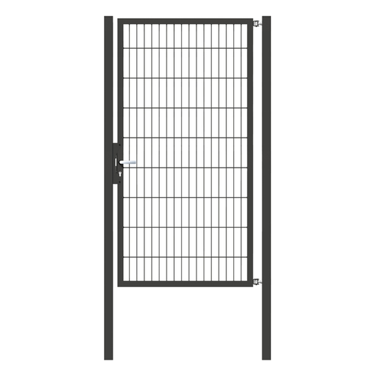 Alberts Einzeltor Flexo, Typ 6/5/6, für Zaunhöhe 1800 mm, 1000 mm breit, anthrazit RAL 7016 - 1 Stk. Alberts Einzeltor Flexo, Typ 6/5/6, für Zaunhöhe 1800 mm, 1000 mm breit, anthrazit RAL 7016 - 1 Stk.