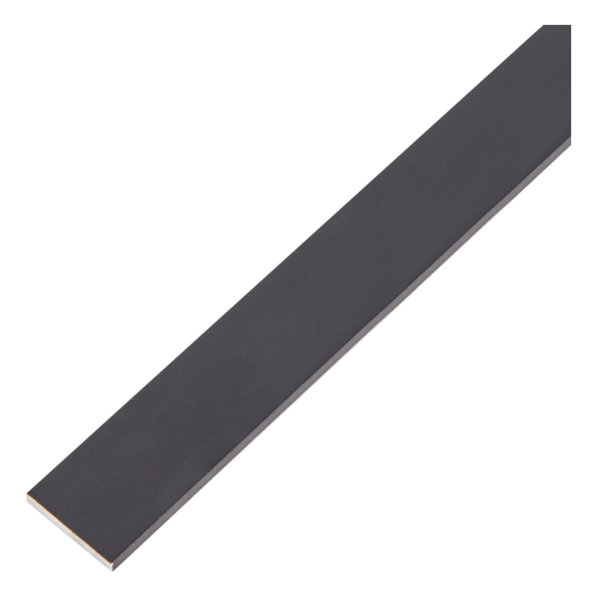 Alberts Flachstange, 20 x 2 x 2000 mm, Aluminium, schwarz eloxiert - 1 Stk.