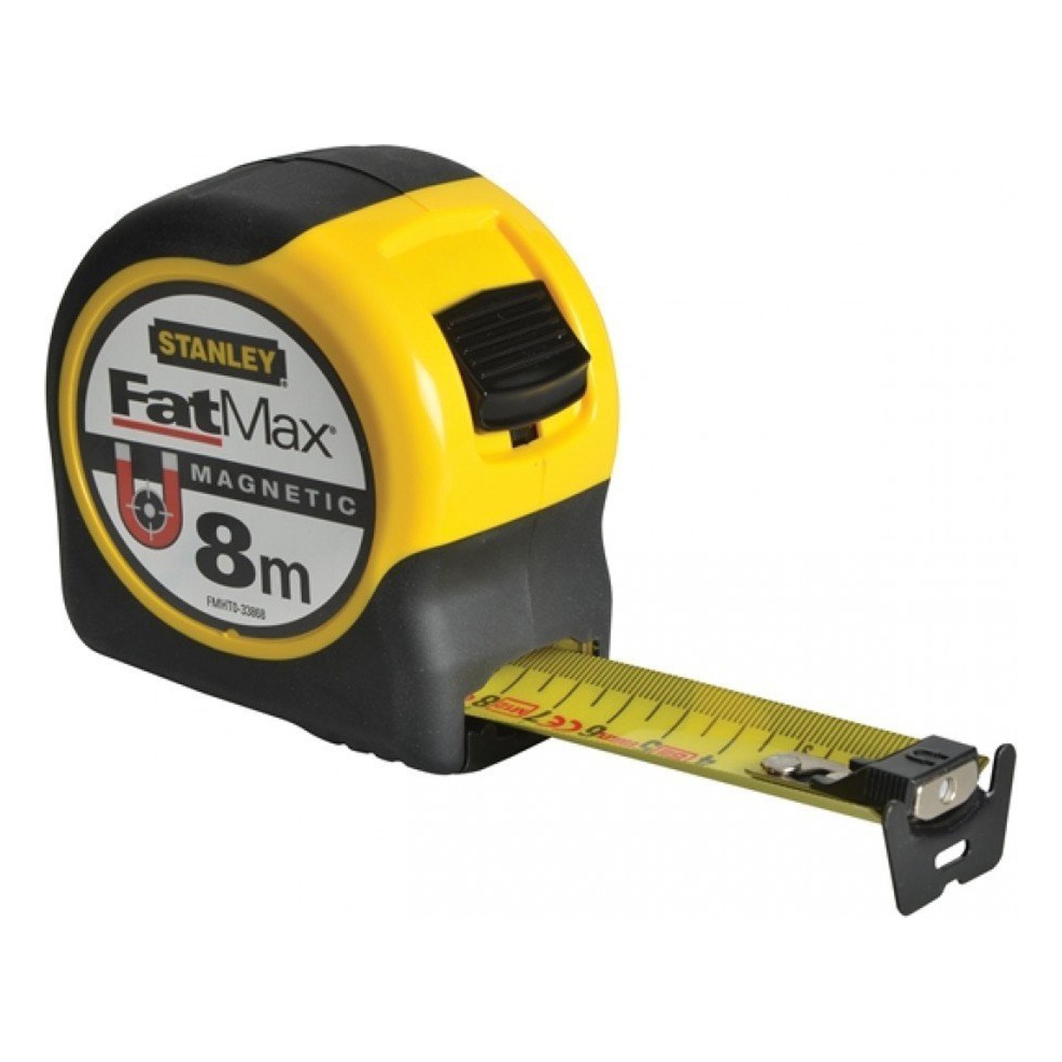 Stanley Bandmaß FATMAX BladeArmor 8 m x 32 mm, Magnet-Endhaken, Genauigkeitsklasse II