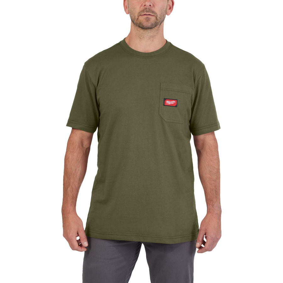 Milwaukee WTSSGN-M Arbeits-T-Shirt grün