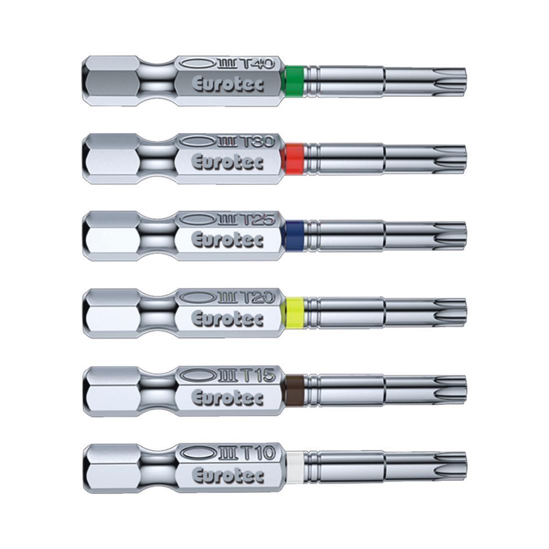 Eurotec Bits 50 mm Edelstahl Bit Torx 10 (TX10) weiß 1 Stk.