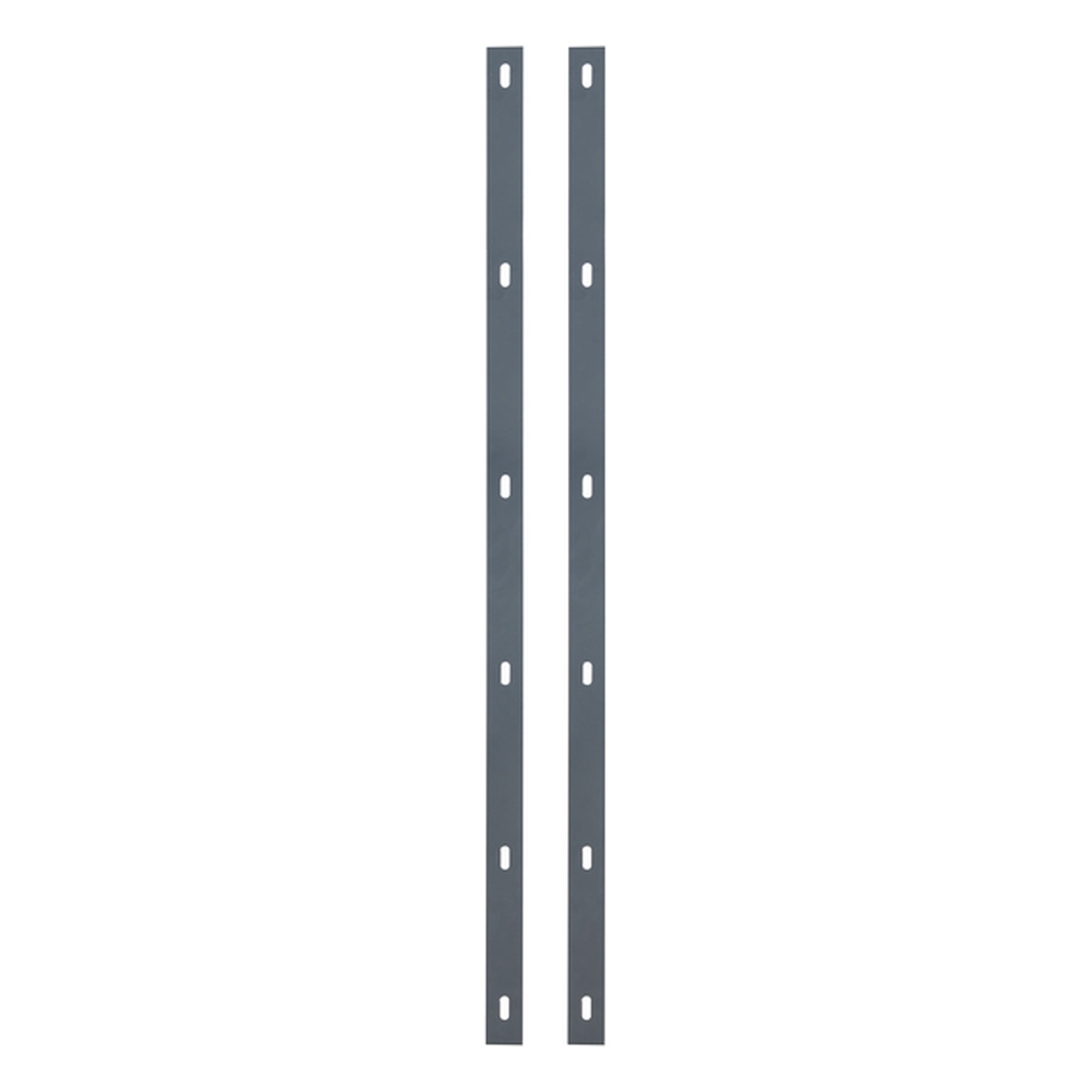 Alberts Set Flacheisen Step², Bohrabstand 200 mm, 40 x 4 x 1020 mm, Stahl roh, feuerverzinkt, anthrazit kunststoffbeschichtet RAL 7016 - 2 Stk.