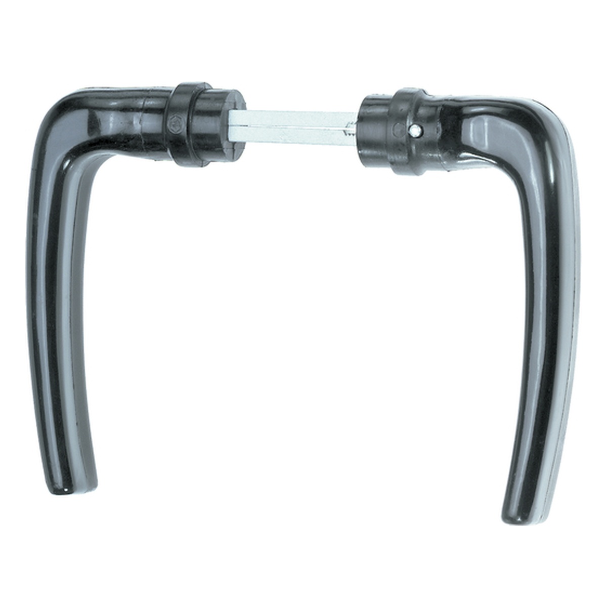 Alberts Türdrücker, 115 x 141 x 22 mm, Aluminium, schwarz eloxiert - Set Alberts Türdrücker, 115 x 141 x 22 mm, Aluminium, schwarz eloxiert - Set