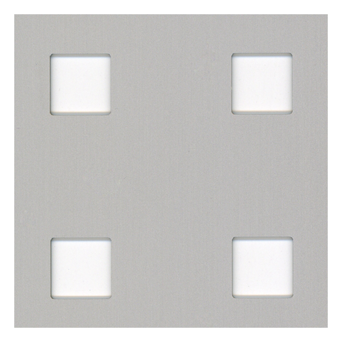 Alberts Lochblech, Lochung: quadratisch, 600 x 1000 x 0,8 mm, Aluminium, silberfarbig eloxiert - 1 Stk.