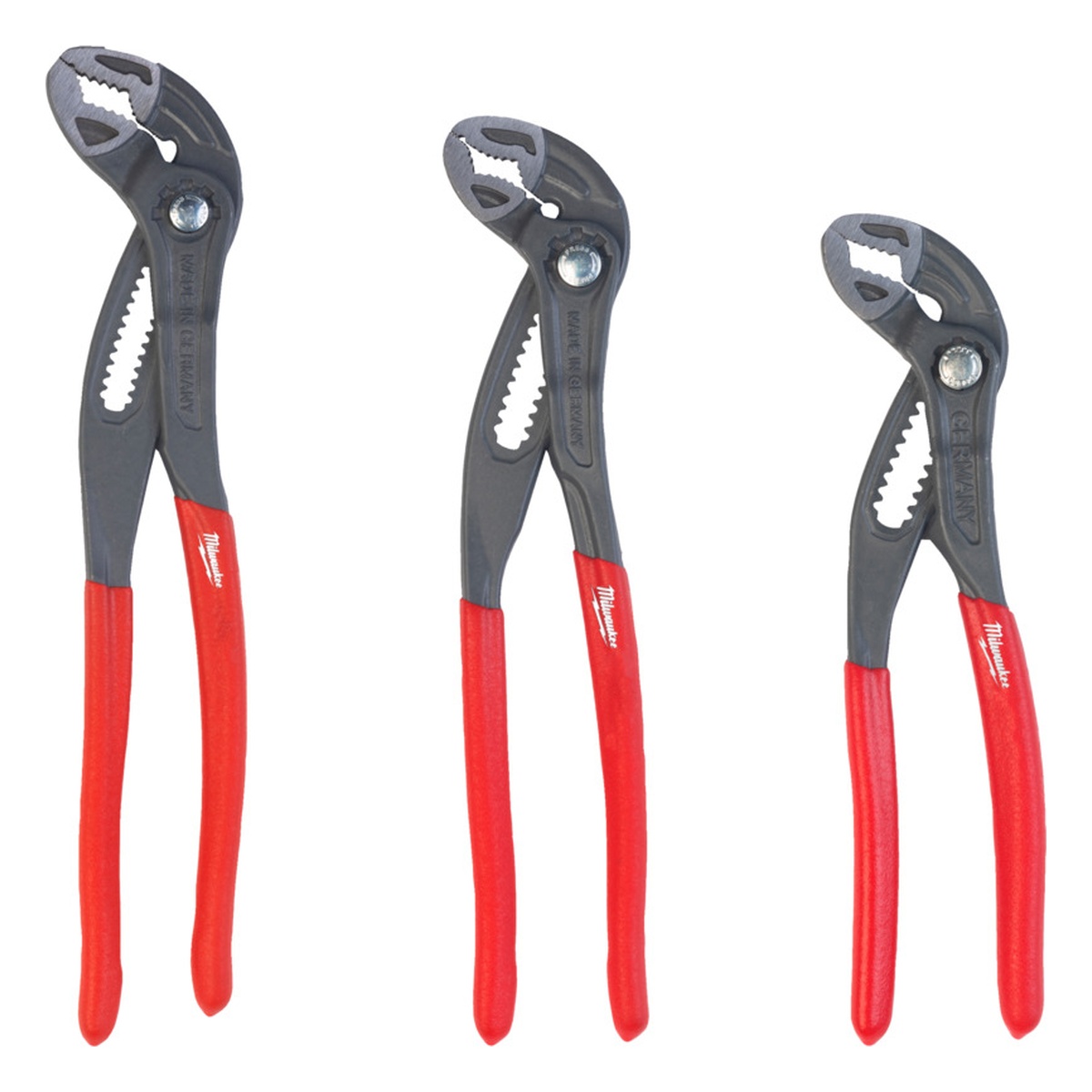 Milwaukee Wasserpumpenzangen-Set 3-teilig 180 mm, 250 mm, 300 mm - 1 Stk. Milwaukee Wasserpumpenzangen-Set 3-teilig 180 mm, 250 mm, 300 mm - 1 Stk.