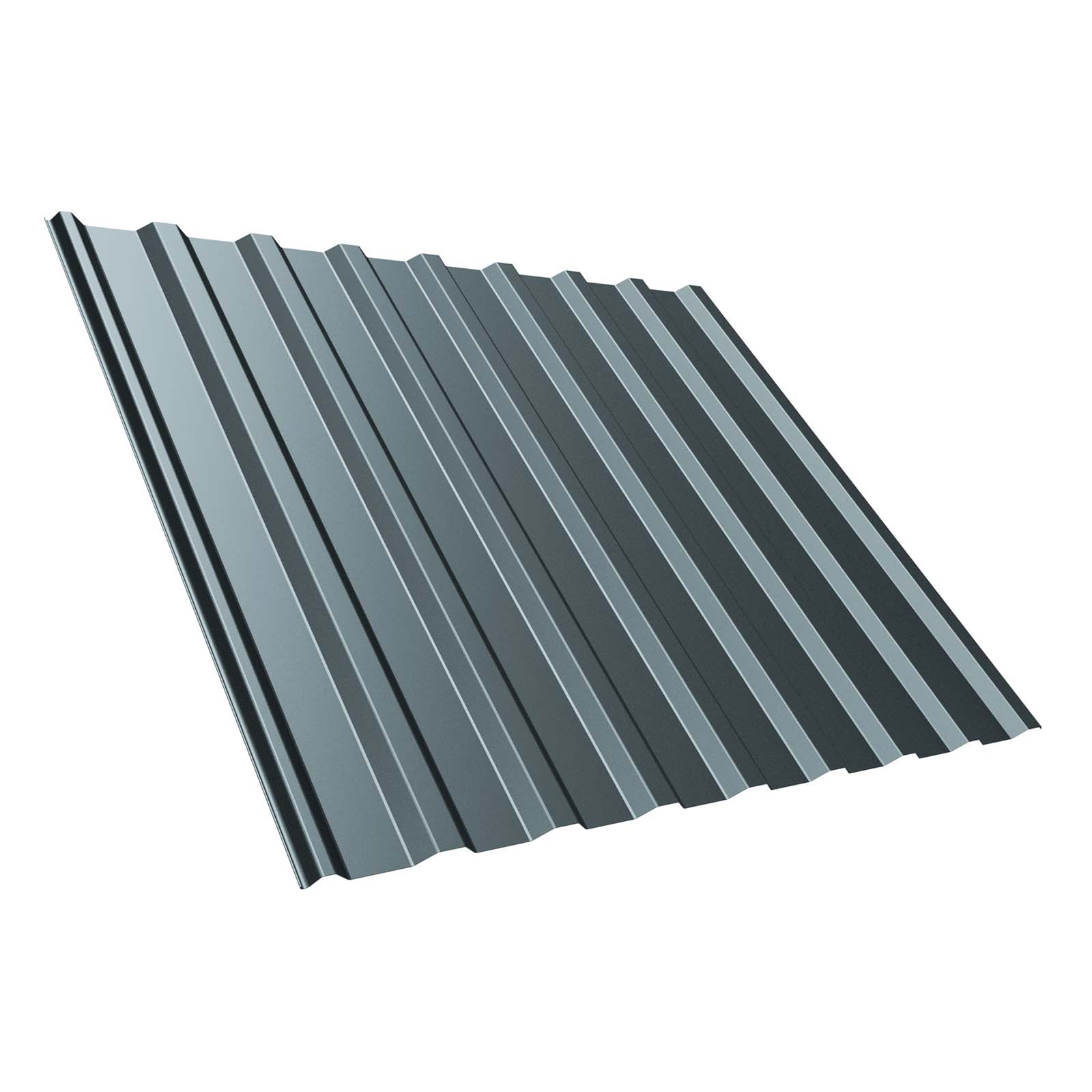 Trapezblech T20M Dach 0,5 mm, RAL 7000 Fehgrau, 5300 mm Länge, Antikondensbeschichtet