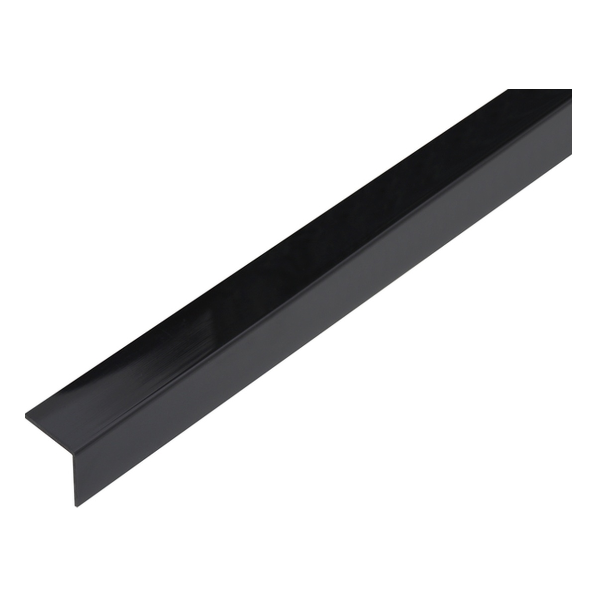 Alberts Winkelprofil, selbstklebend, 20 x 20 x 1,5 x 1000 mm, PVC-U, Farbe: schwarz glänzend - 1 Stk.