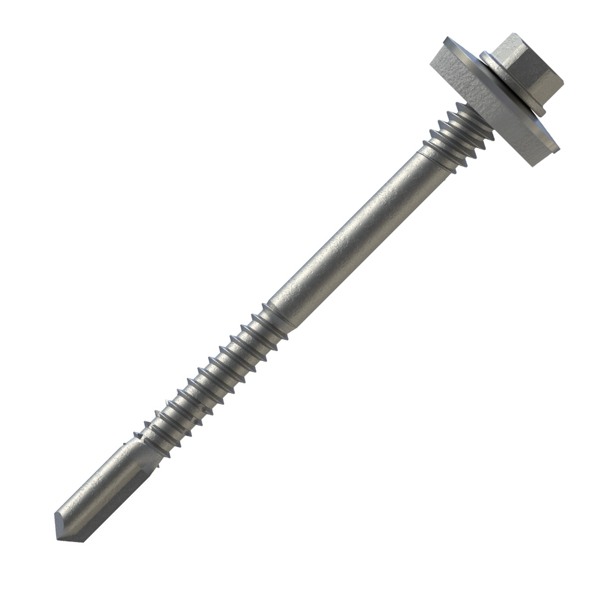 Reisser RP-K12-P Sandwich-Bohrschraube 5,5x142 mm, E19, Bimetall (Edelstahl A2/Stahl), Teilgewinde, SW8, Stahl-UK - 100 Stk.