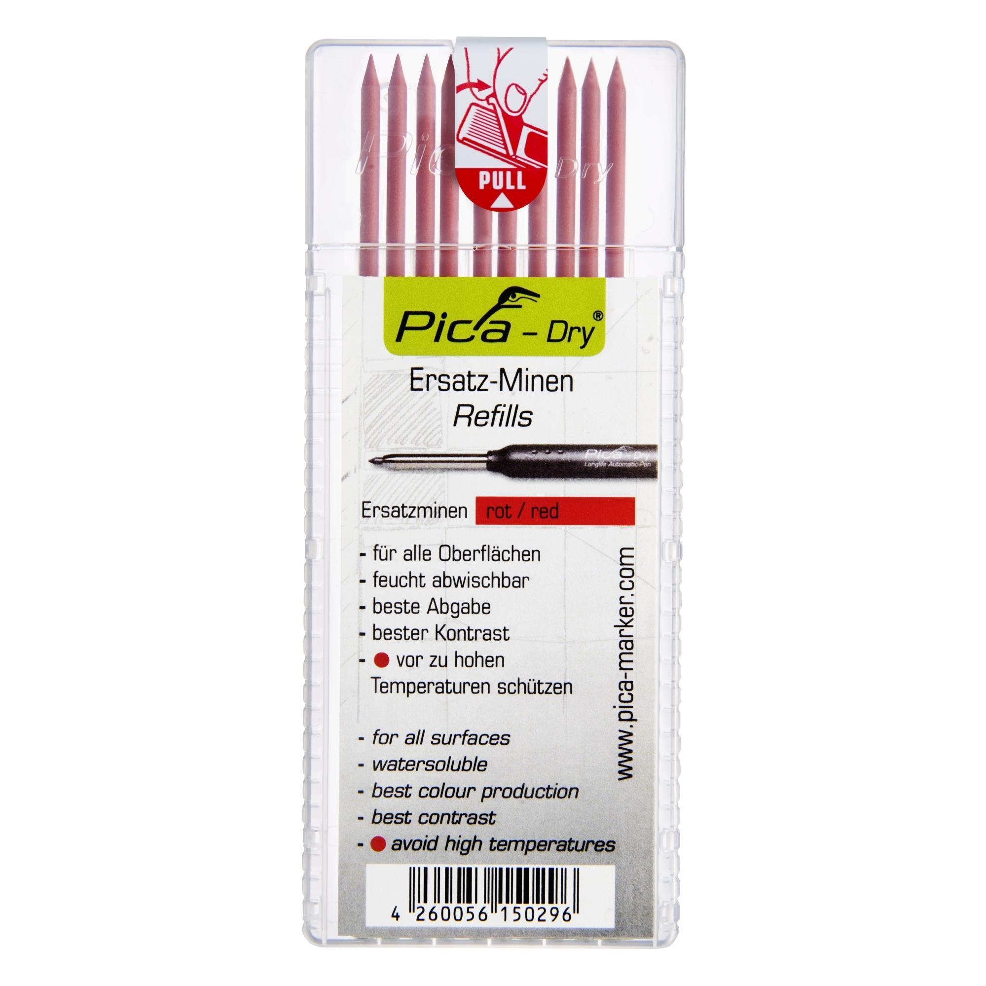 Pica Tieflochmarker DRY Ersatzminen rot 4031