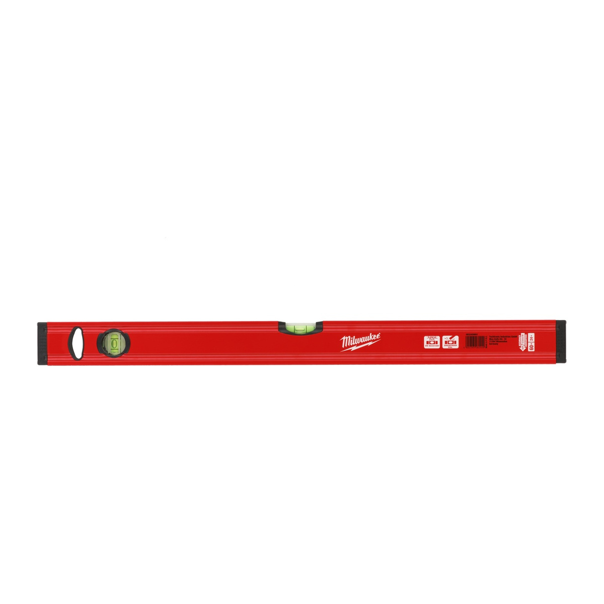 Milwaukee Wasserwaage Slim, magnetisch, 2 Acryllibellen, VPA-zertifiziert, 0,5 mm/m