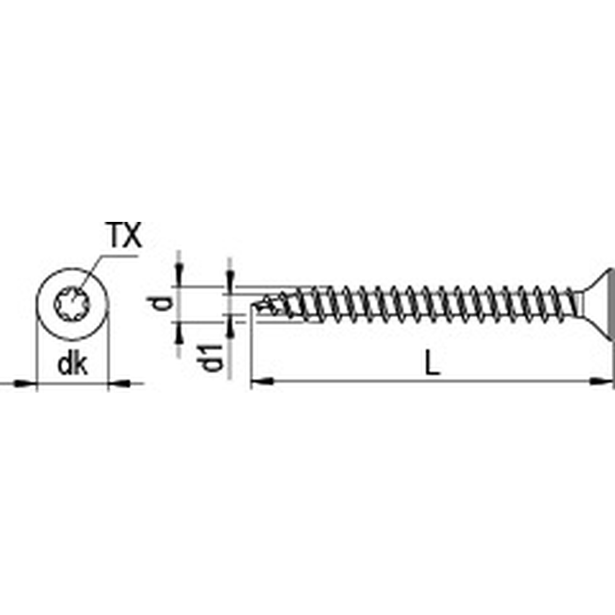 Reisser Q200 PLUS Spanplattenschraube 3,0x20 mm, verzinkt, gelb chromatiert, Vollgewinde, TX10 - 1000 Stk.
