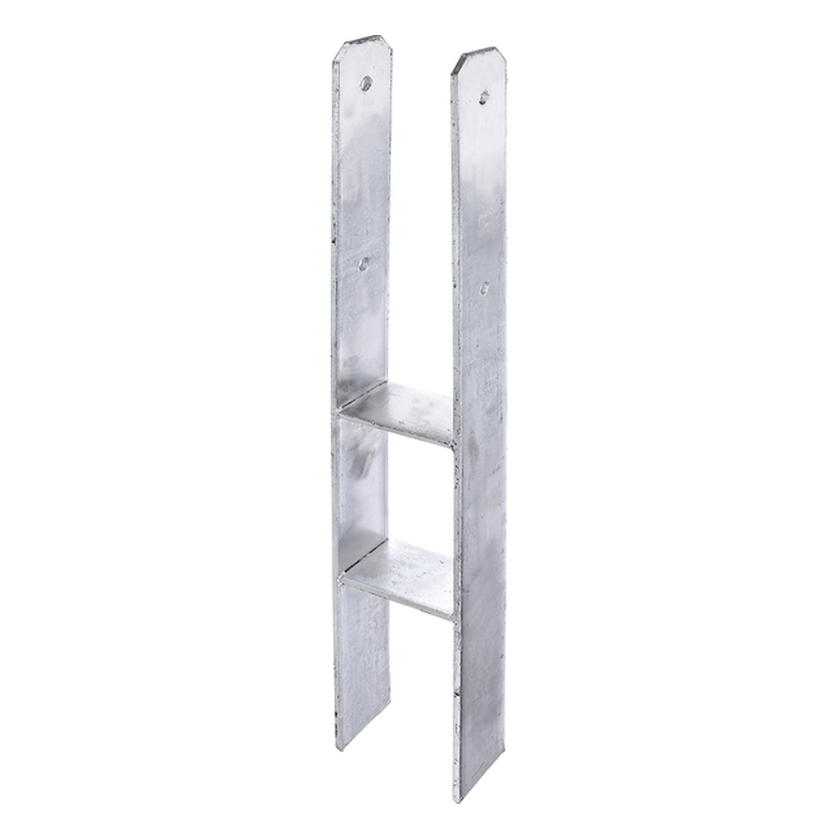 Alberts H-Pfostenträger, 121 x 400 x 800 mm, Stahl roh, feuerverzinkt, CE-Kennzeichnung nach ETA-10/0210 - 1 Stk.