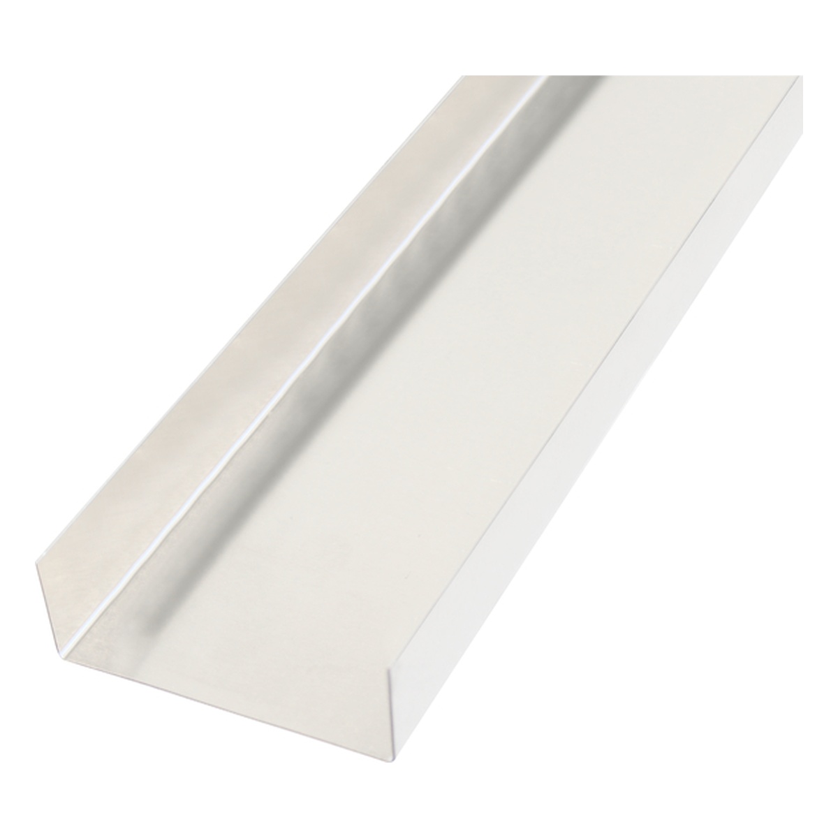 Alberts Glattblech, gekantet, U-Form, 58 x 1000 x 20 mm, Aluminium, natur - 1 Stk.