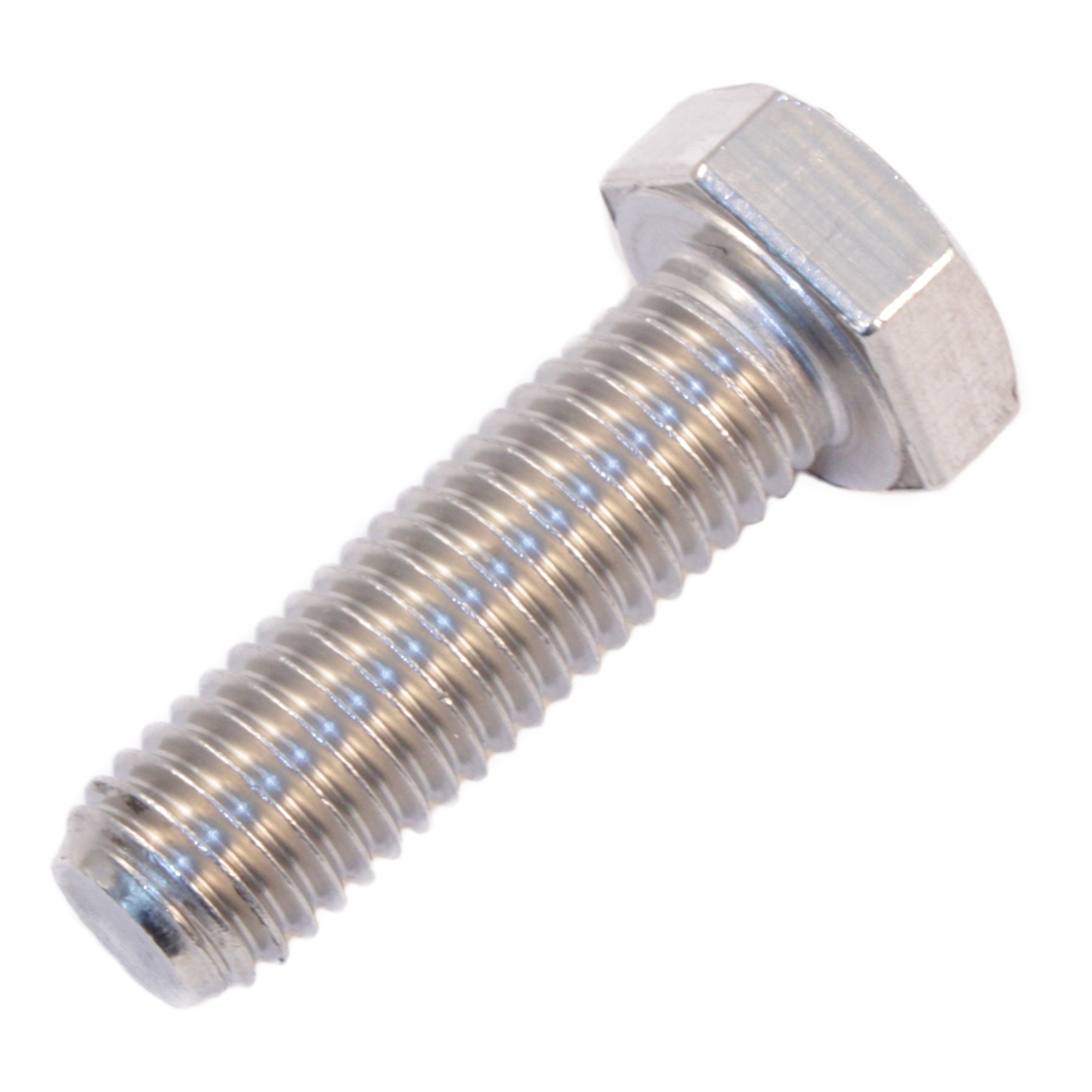 Sechskantschraube M8 x 40 mm DIN 933 Edelstahl A2-70, mit Gewinde