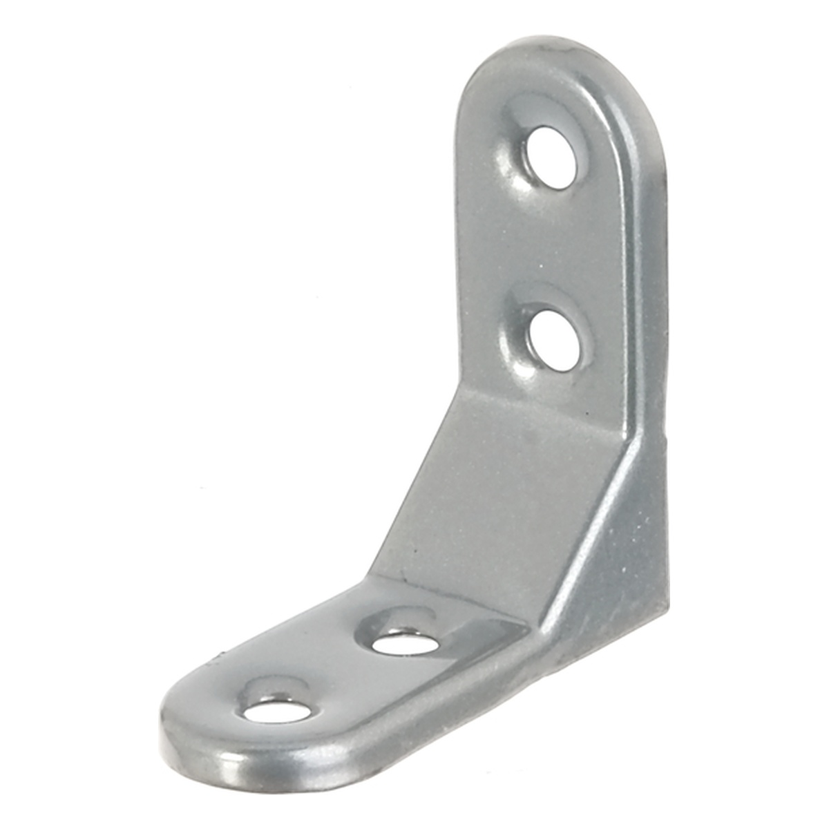 Alberts Zierwinkel, geprägt, 50 x 50 x 20 mm, Stahl roh, aluminiumgrau kunststoffbeschichtet - 1 Stk.