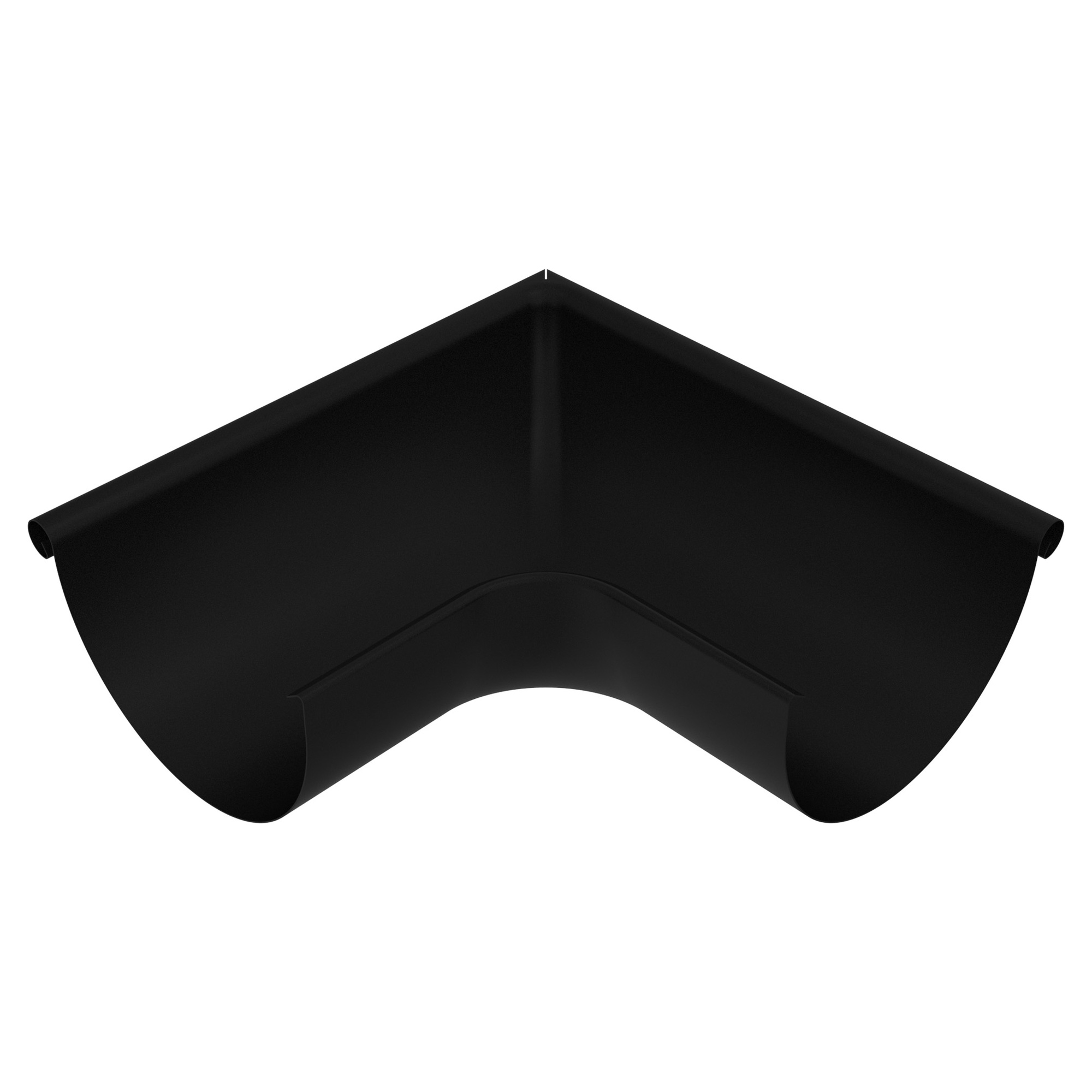 Zambelli Rinnenwinkel Meister-Winkel 400, 5-teilig, Schenkellänge 340 mm, Außeneck, Schwarz RAL 9005, COLORDUR - 1 Stk.