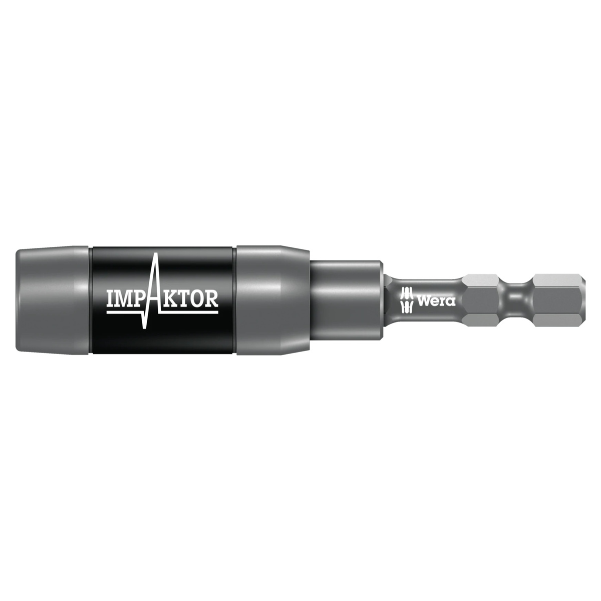 Wera Bithalter Impaktor mit Ringmagnet und Sprengring, 75 mm, schlagschrauberfest, 1/4 Zoll Sechskant
