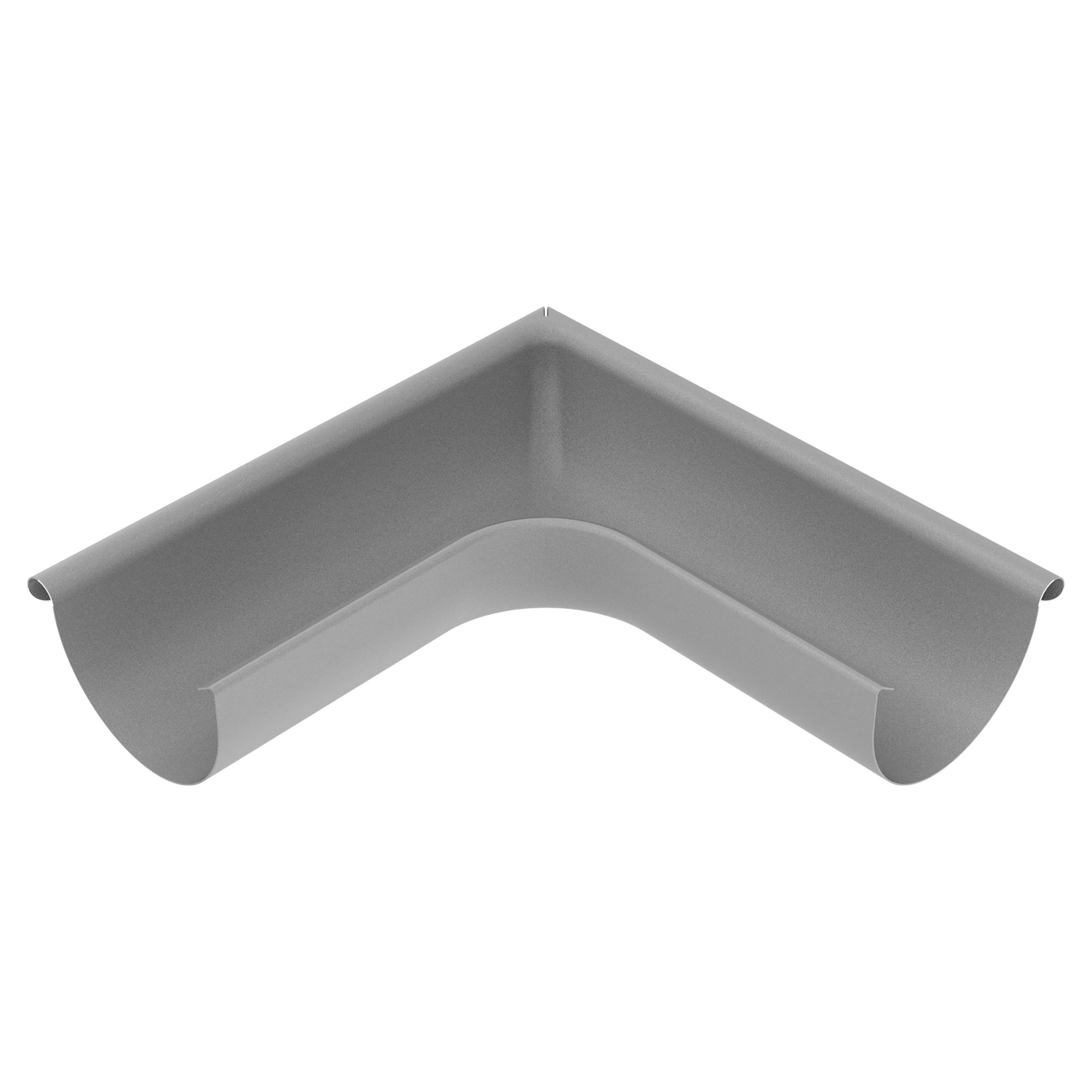 Zambelli Rinnenwinkel Meister-Winkel 250, 8-teilig, Schenkellänge 300 mm, Außeneck, Weißaluminium RAL 9006, COLORDUR, mit Zambelli-Logo - 1 Stk.