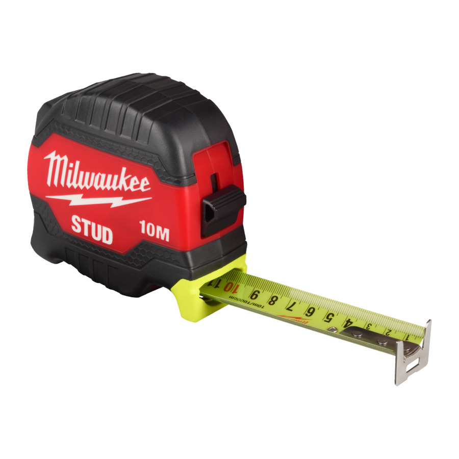 Milwaukee STUD Maßband 10 m, magnetisch, 33 mm breites Band