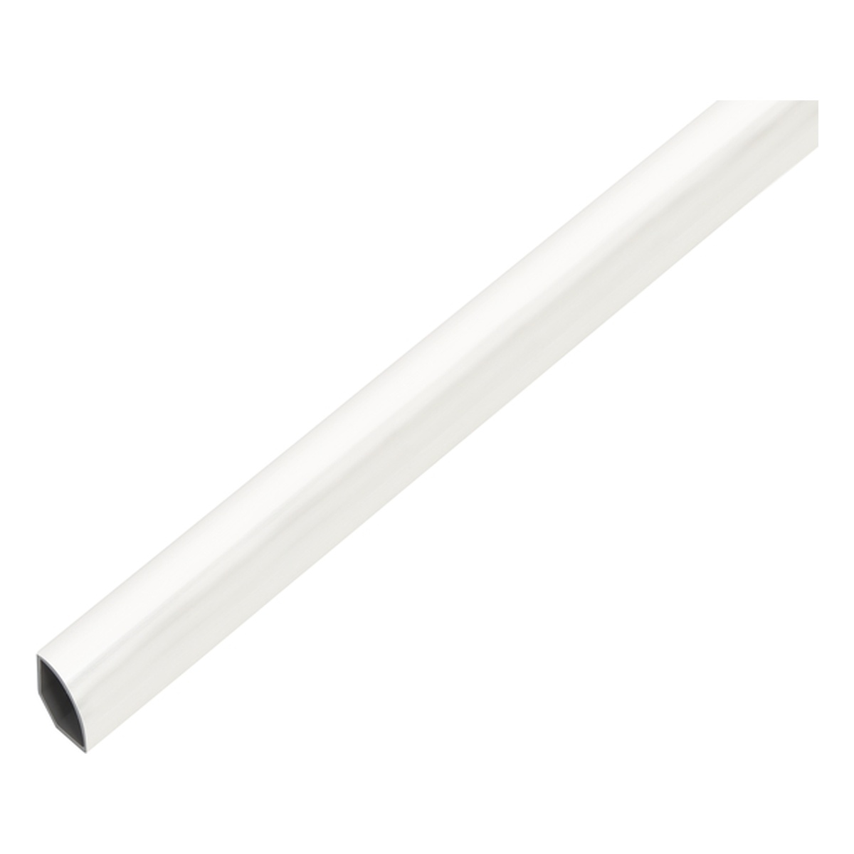 Alberts Viertelkreisprofil, 15 x 15 x 1000 mm, PVC-U, Farbe: weiß - 1 Stk.