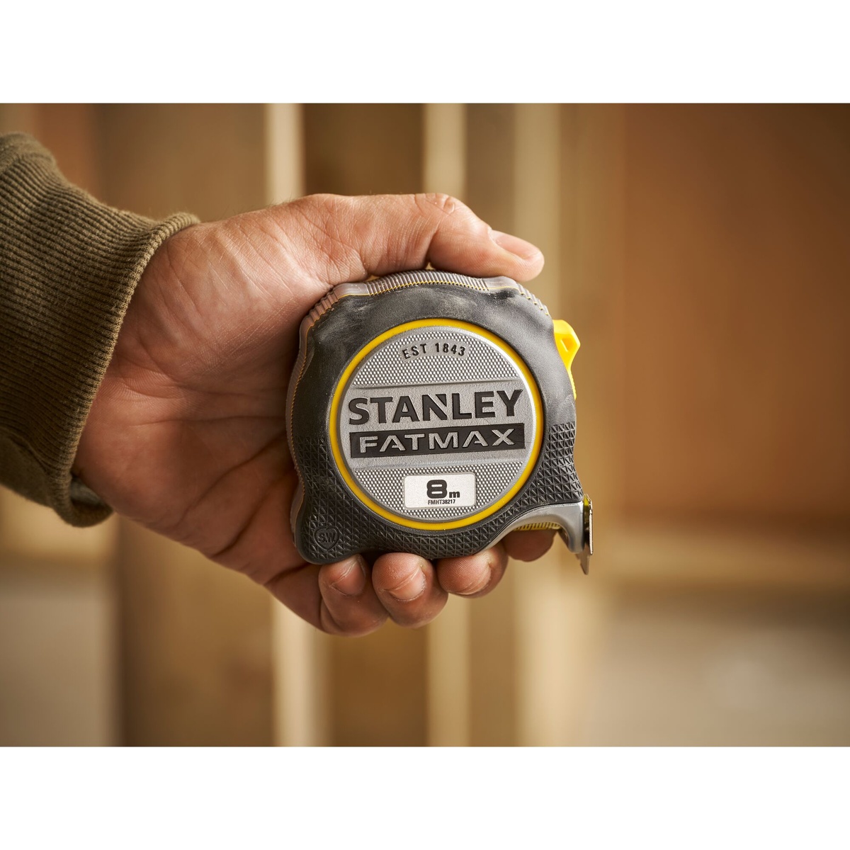 Stanley Bandmaß FATMAX Xtreme 8 m x 32 mm, BladeArmor 16 cm, Fingerbremse, beidseitig bedruckt