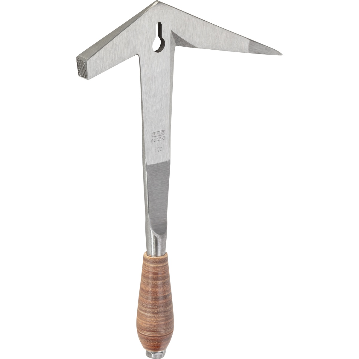 Picard Schieferhammer 207 R, rheinische Form, Größe XS, für Rechtshänder, 500 g, Ganzstahl mit Ledergriff