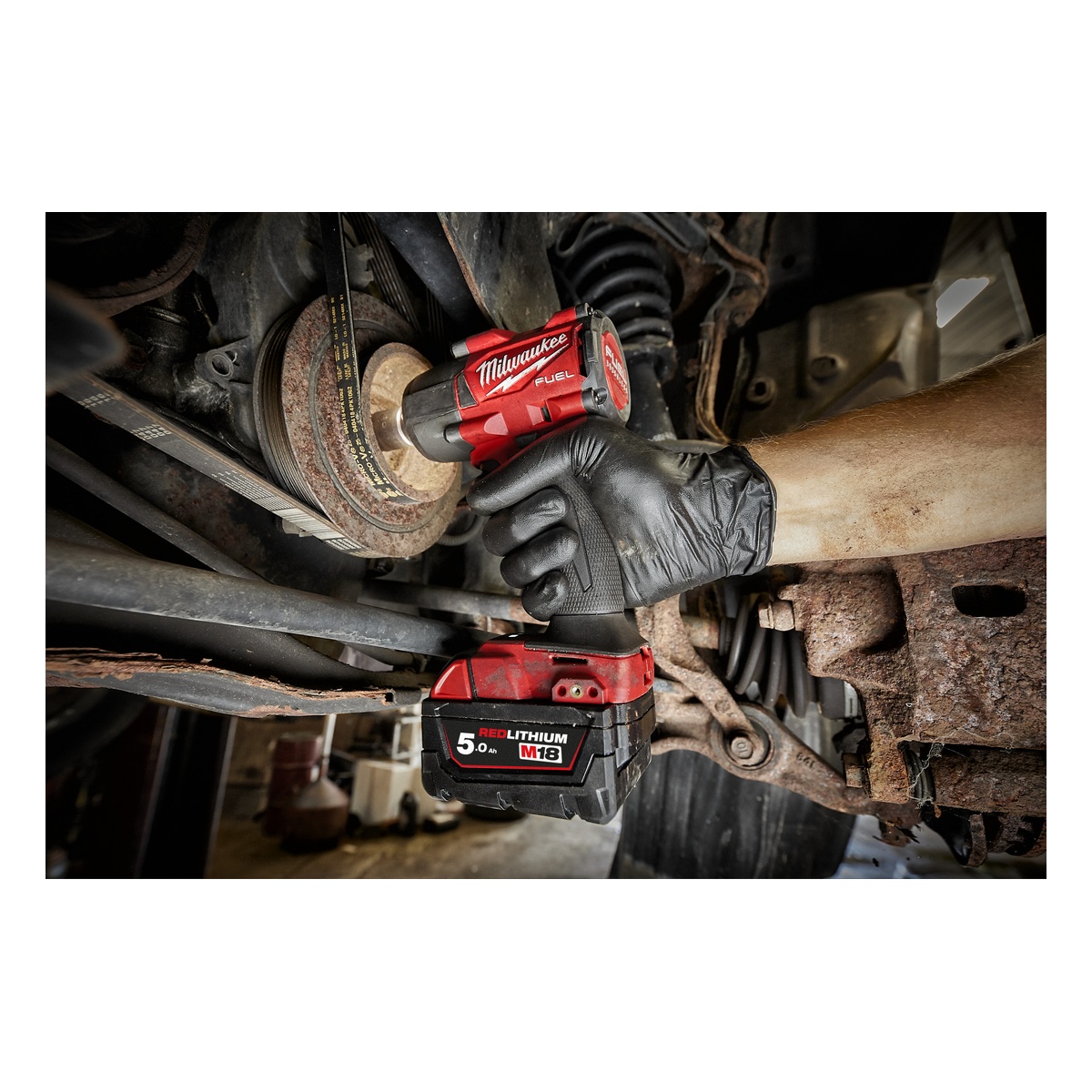 Milwaukee FUEL Akku-Schlagschrauber 3/8" Vierkant Sprengring M18FMTIW2F38-0X - 1 Stk.