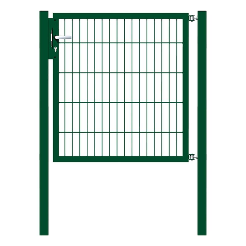 Alberts Einzeltor Flexo, Typ 6/5/6, Pfosten: 60 x 60 mm, grün RAL 6005, verschiedene Größen Alberts Einzeltor Flexo, Typ 6/5/6, Pfosten: 60 x 60 mm, grün RAL 6005, verschiedene Größen