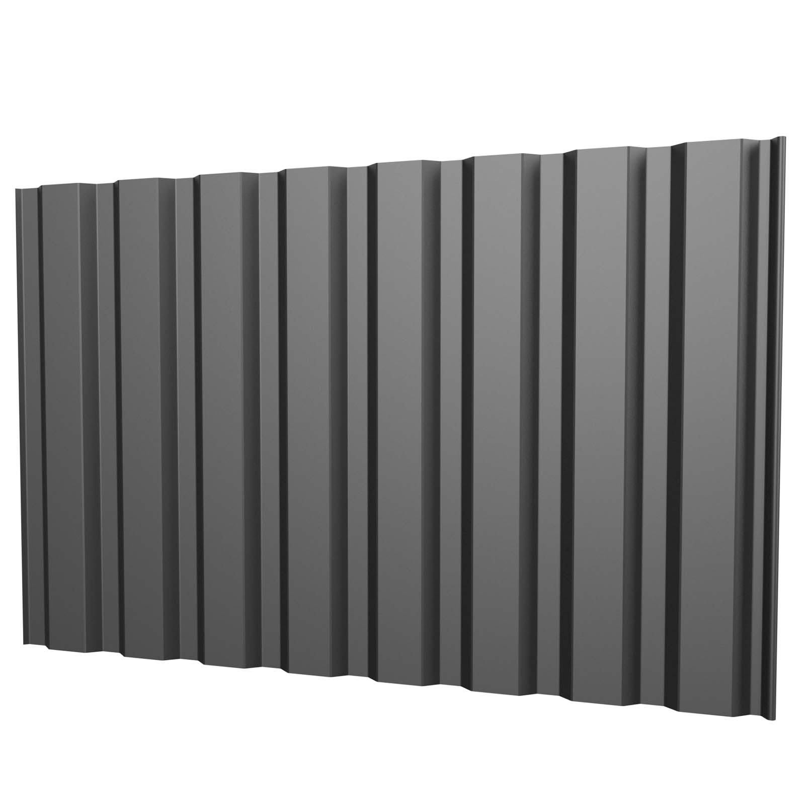 Trapezblech T20M Wand 0,5 mm, RAL 9006 Weissaluminium, 7000 mm Länge