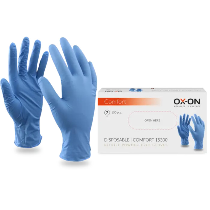 OX-ON Einweghandschuhe Disposable Comfort 15301, Größe 7/S, 100 stk.