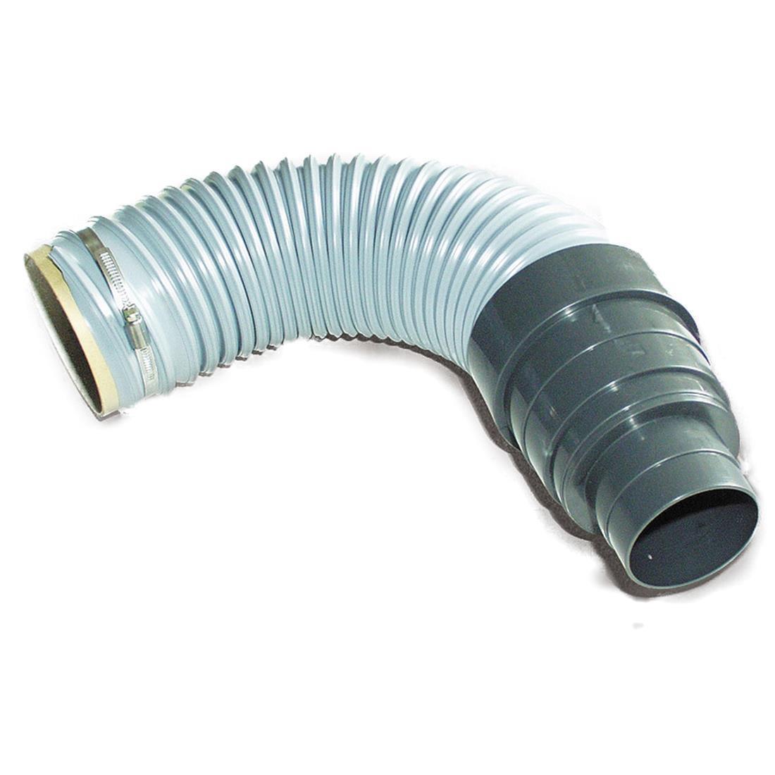 Dunstrohranschluss, flexibler Schlauch inkl. Schelle, Schlauch, Reduzierstück 125 - 70/125
