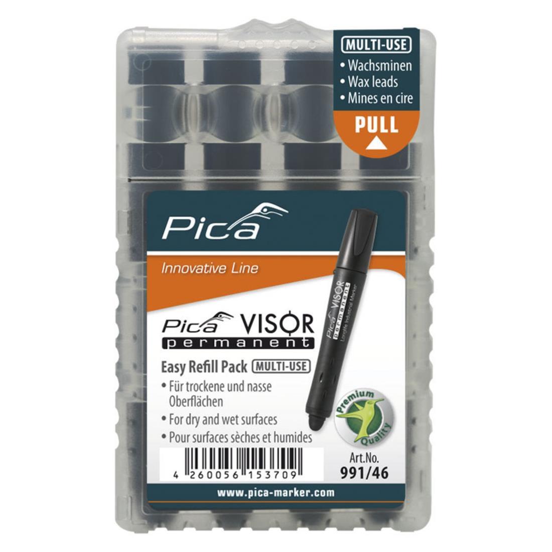 Pica VISOR permanent Marker Ersatzminen Schwarz
