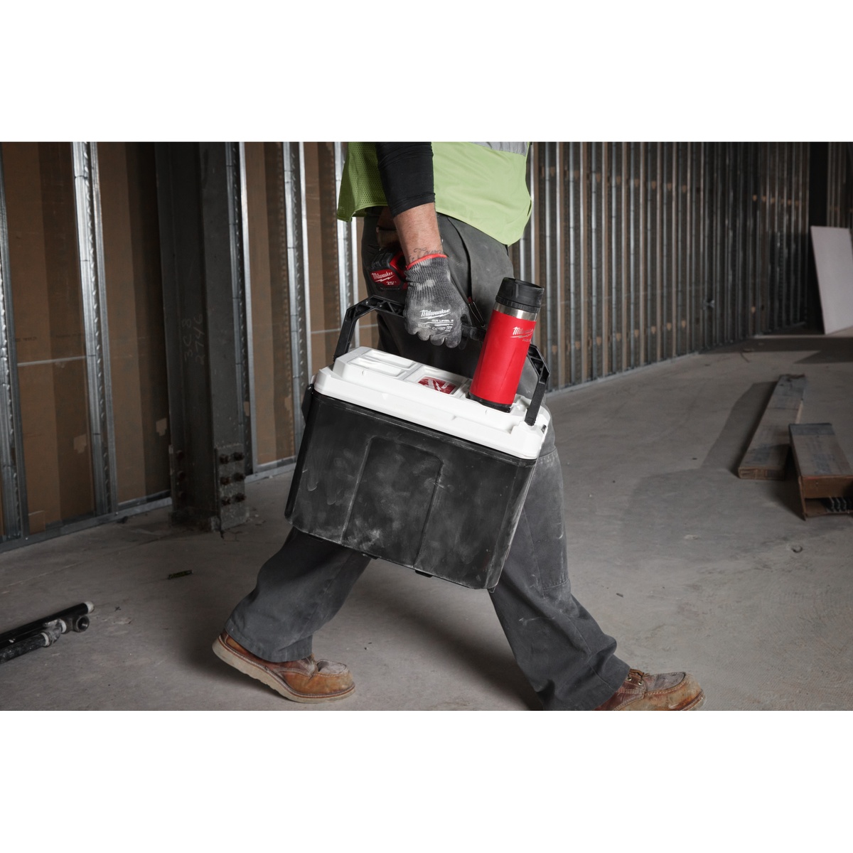 Milwaukee PACKOUT Isolierflasche 530 ml, mit Trinkdeckel, rot - 1 Stk.