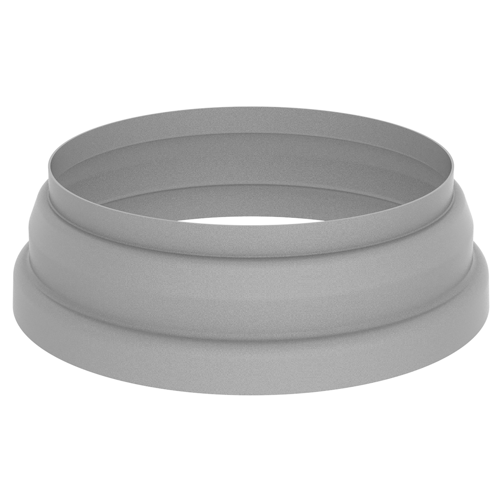 Zambelli Standrohrkappe 100/115-120 mm, Weißaluminium RAL 9006, COLORDUR, mit Wulst - 1 Stk.