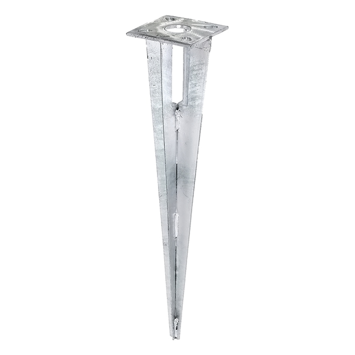 Alberts Einschlag-Bodenhülse für Stahlrohr-Zaunpfosten 34 mm, 100 x 100 x 500 mm, feuerverzinkt - 1 Stk. Alberts Einschlag-Bodenhülse für Stahlrohr-Zaunpfosten 34 mm, 100 x 100 x 500 mm, feuerverzinkt - 1 Stk.