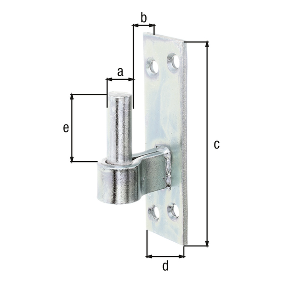 Alberts Kloben / Platte, DII, Süd, verzinkt, zA, Ø16 / 133x40
