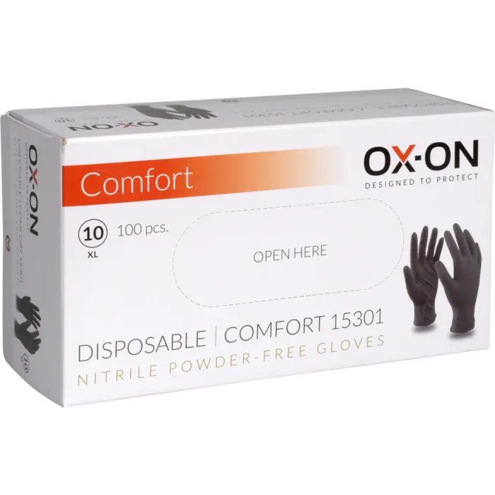 OX-ON Einweghandschuhe Disposable Comfort 15300, Größe 9/L, 100 stk.