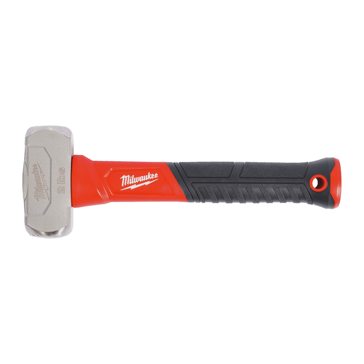 Milwaukee Fäustel Fiberglas, geriffelte und glatte Bahn, gummierter Griff, Öse für Werkzeugsicherung