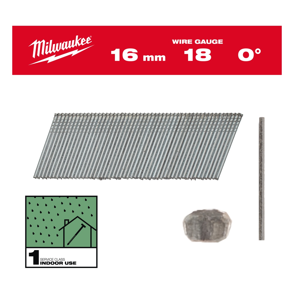 Milwaukee Stauchkopf-Nägel 18 Gauge für M18FN18GS & M18CN18GS 1,05 x 1,25 x 16 mm verzinkt, 0° - 10000 Stk. Milwaukee Stauchkopf-Nägel 18 Gauge für M18FN18GS & M18CN18GS 1,05 x 1,25 x 16 mm verzinkt, 0° - 10000 Stk.