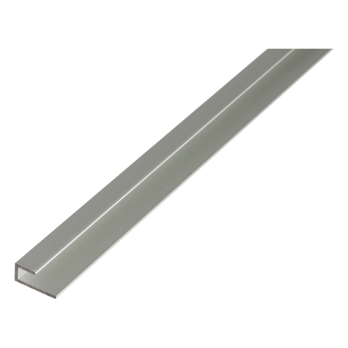 Alberts Abschlussprofil, selbstklemmend, 20 x 1000 x 9 mm, Aluminium, silberfarbig eloxiert - 1 Stk.