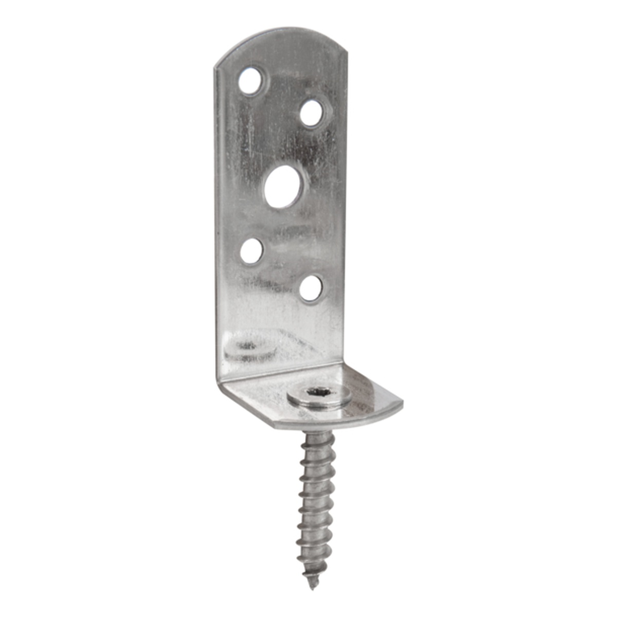 Alberts Flechtzaunhalter, L-Form, Edelstahl