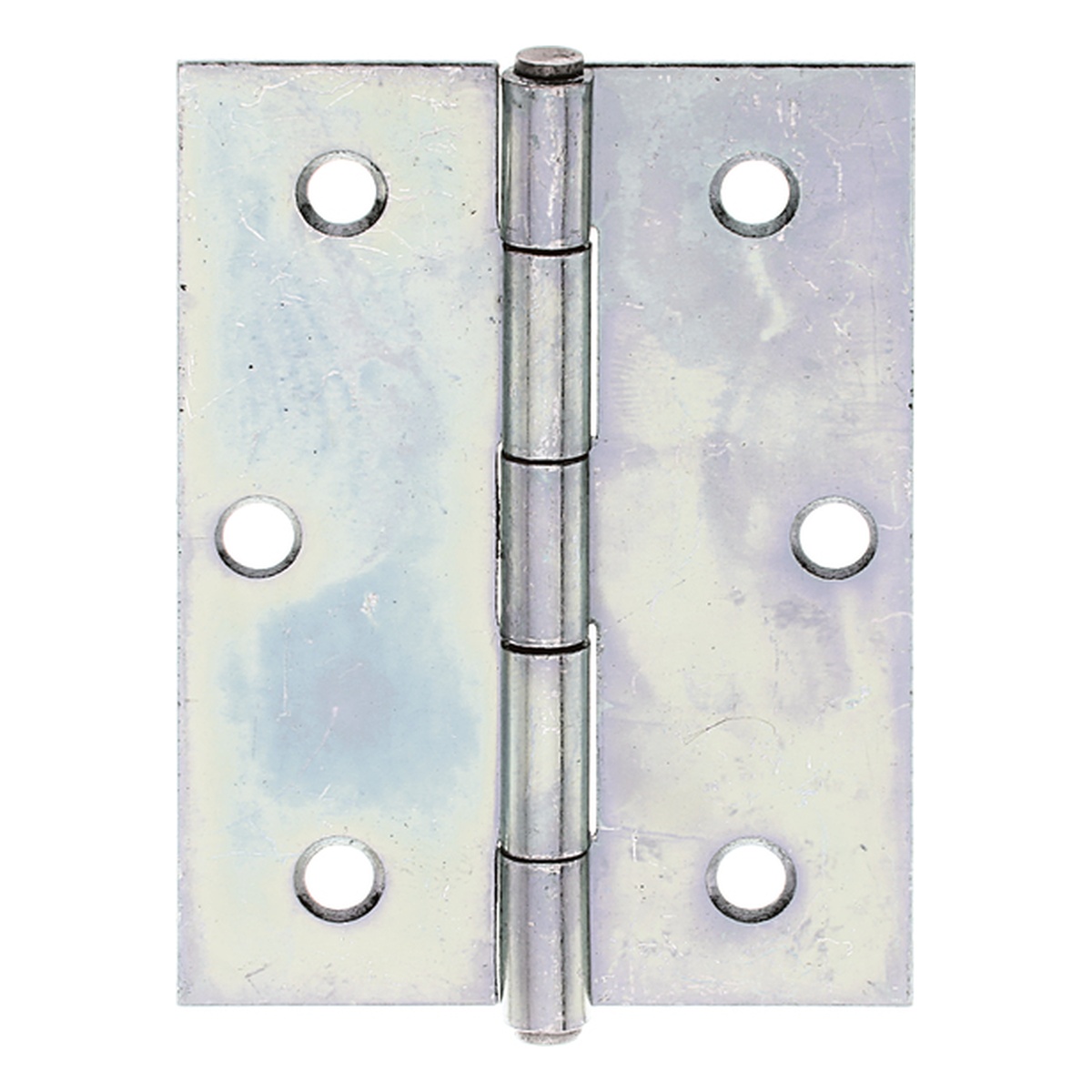 Alberts Scharnier, halbbreit, 80 x 58 mm, Stahl roh, sendzimirverzinkt - 1 Stk.